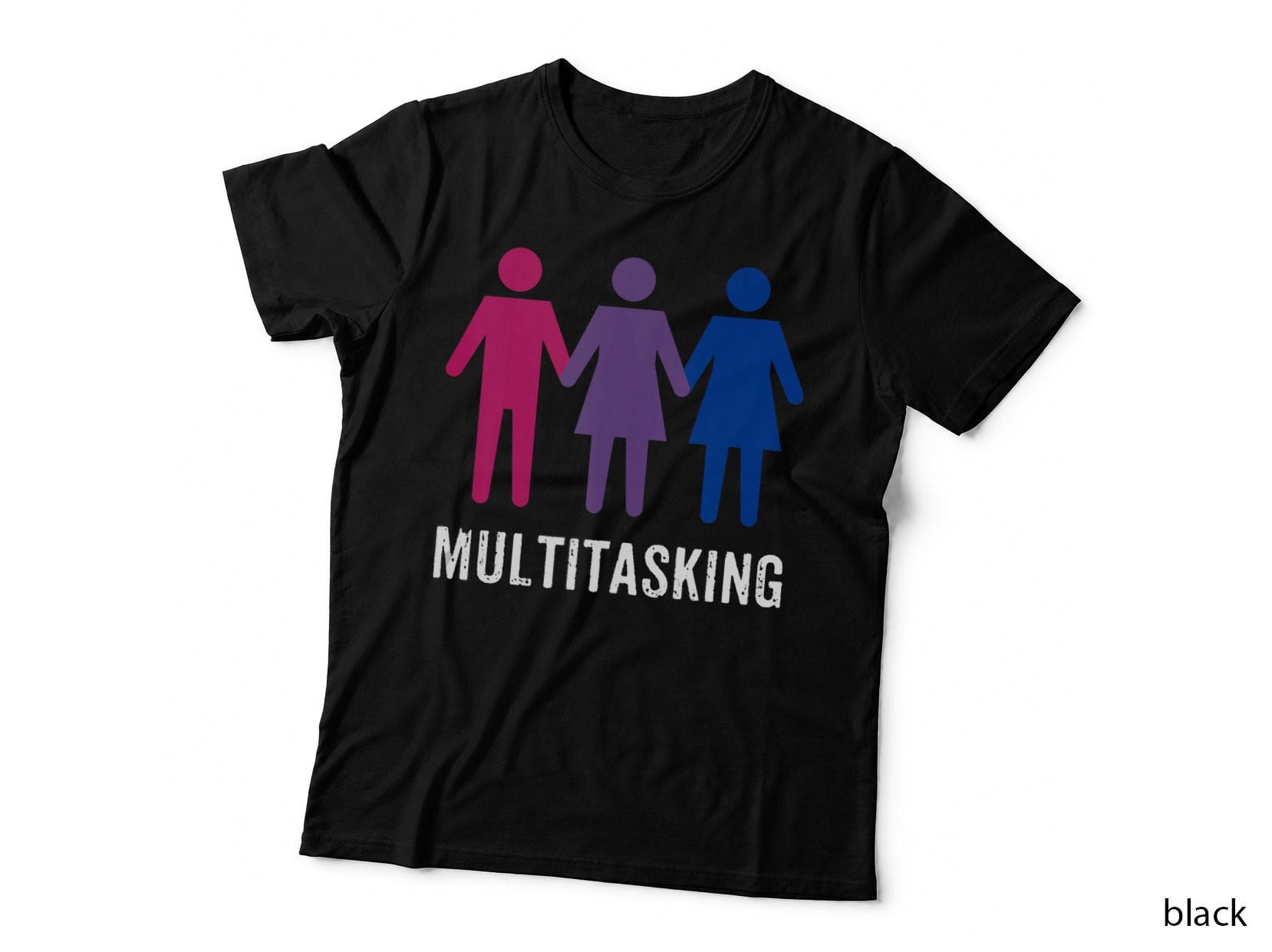 Bisexual Pride Shirts Funny Multitasking, Humor Gift T-Shirt