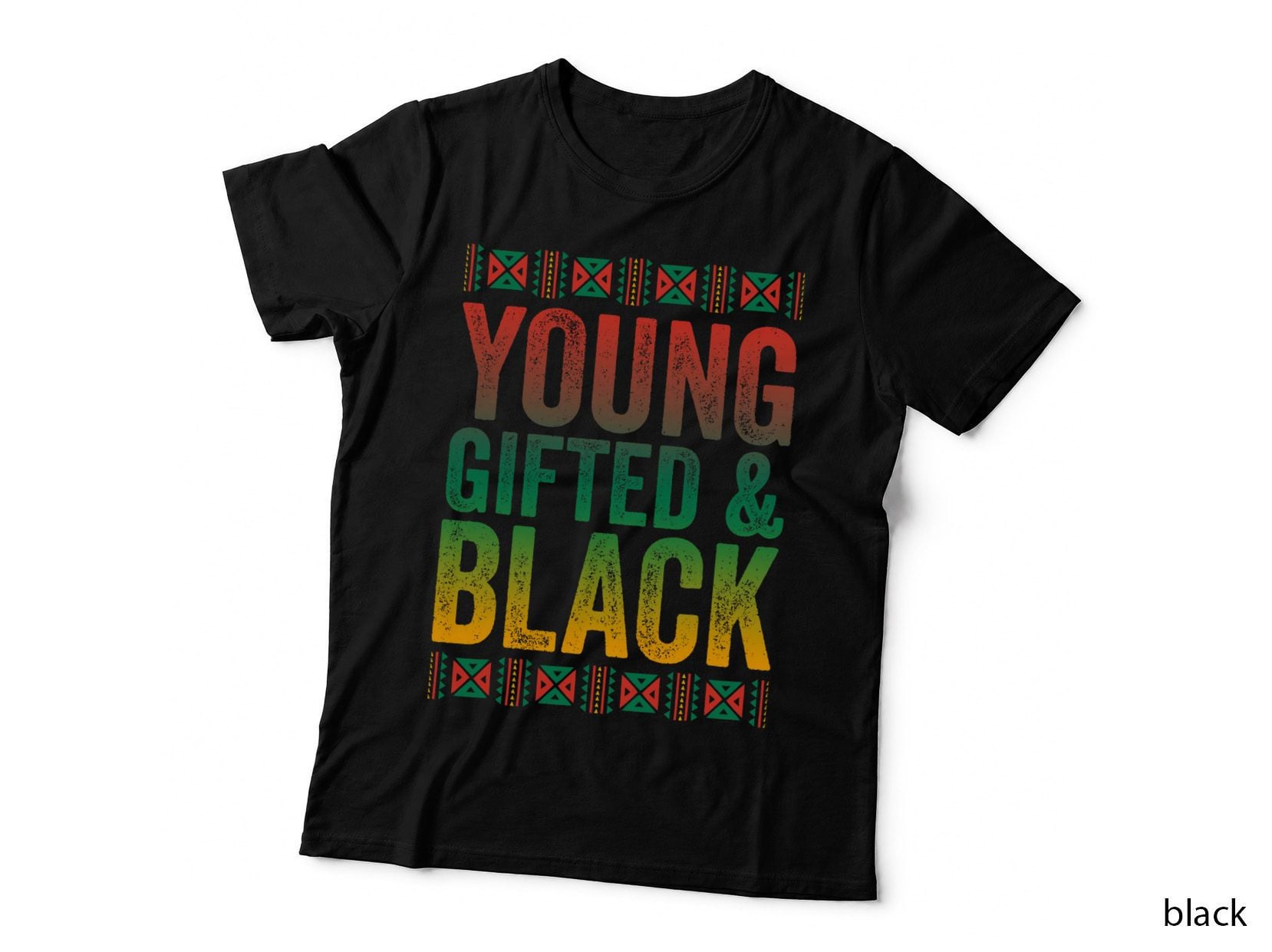 Black History Month Shirt Young Gifted and Black, African American Pride T-Shirt