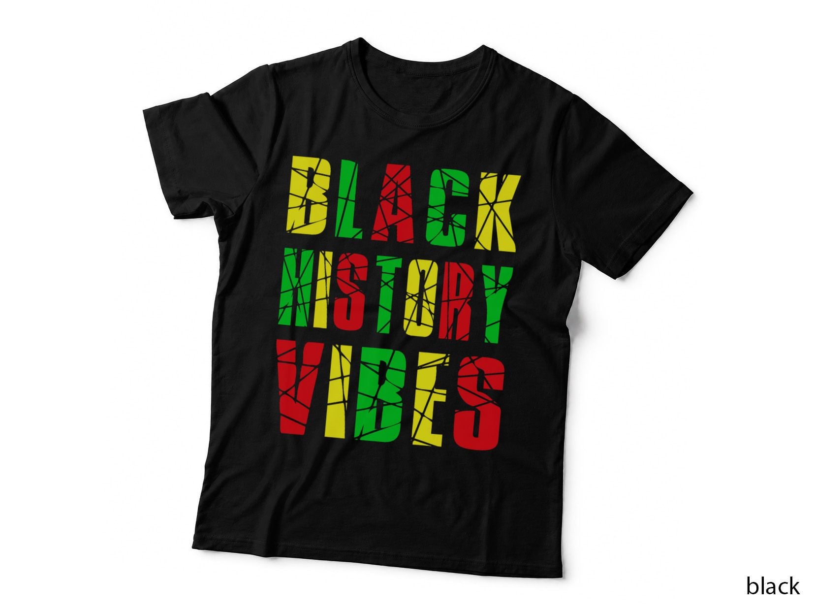 Black History Vibes Black Pride African Men Women Month T-Shirt