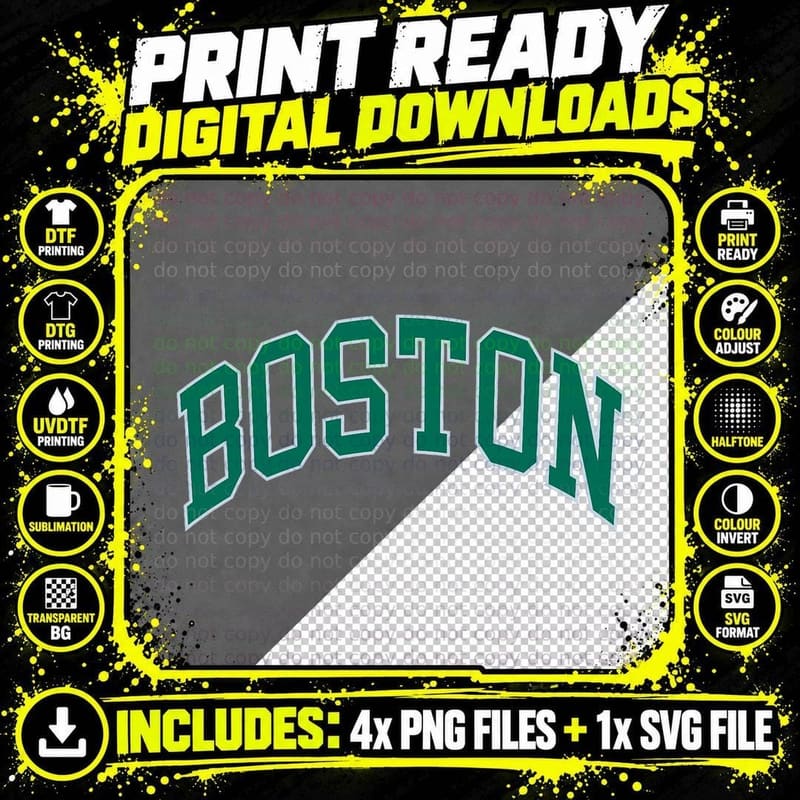 Boston Massachusetts, Bostonian Pride, City of Boston Png SVG Digital Bundle