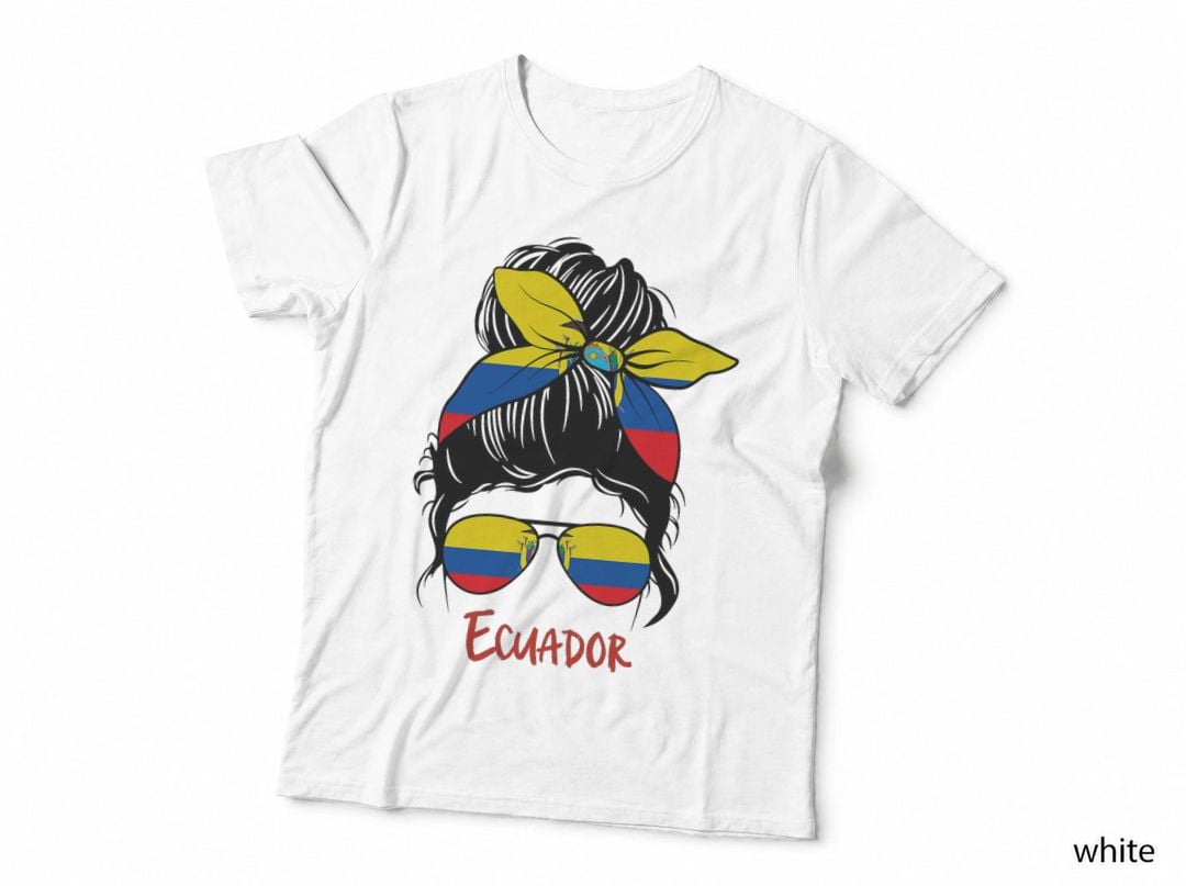 Ecuadorian Girl Ecuador Girl Chica Ecuatoriana Flag, Ecuador Pride T-Shirt