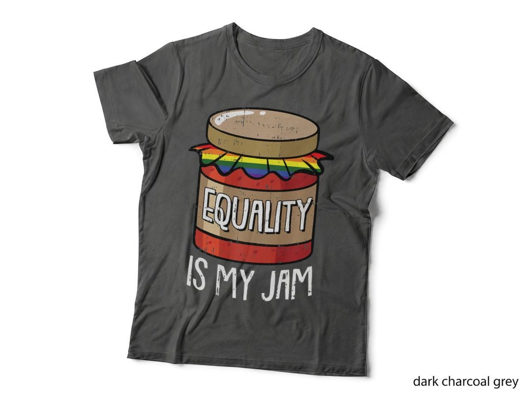 Equality Is My Jam Gay Pride Rainbow Flag LGBT-Q Ally T-Shirt