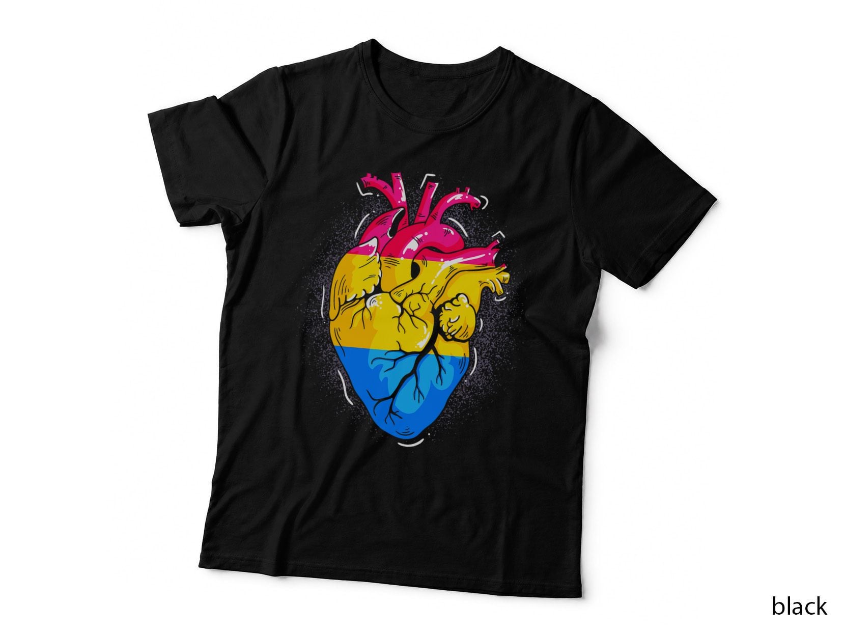 Equality Pansexual Flag Heart Pan Pride Month LGBT Pansexual T-Shirt