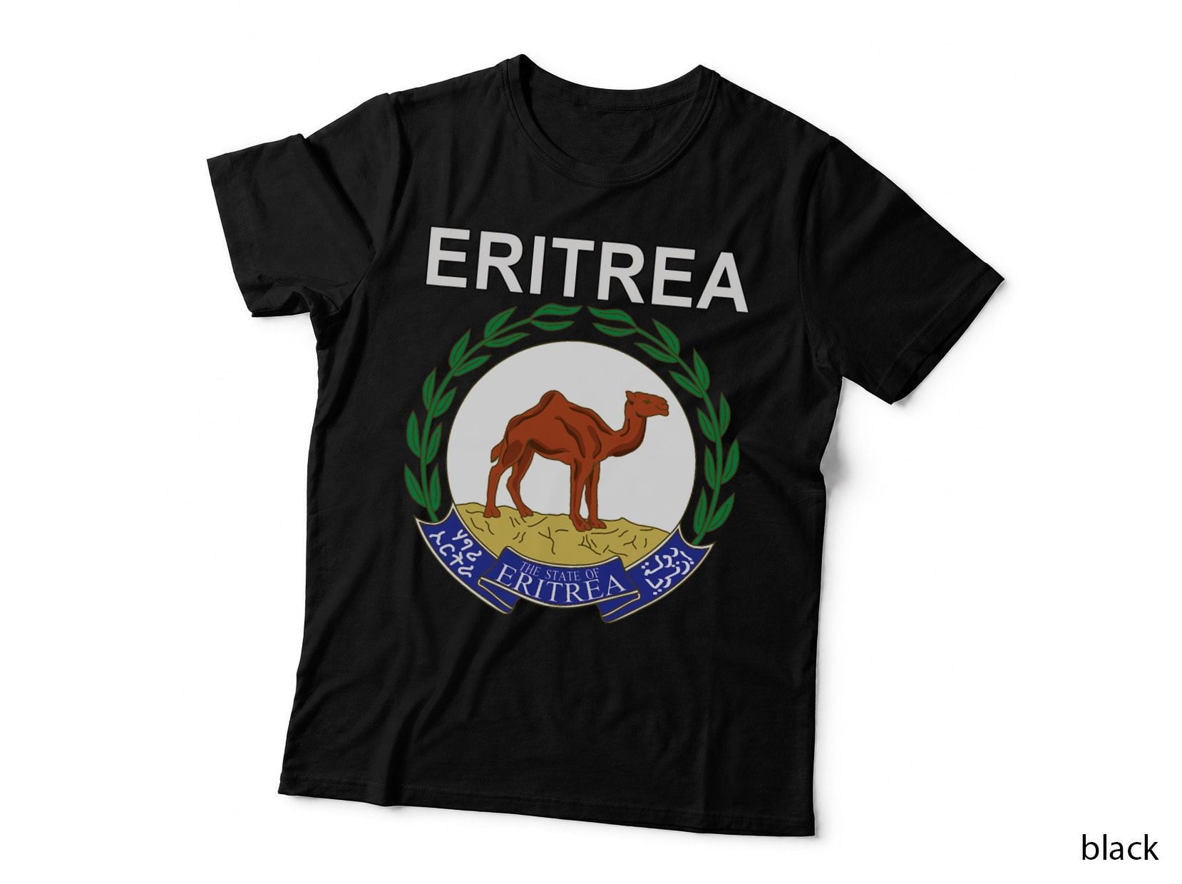 Eritrean Emblem National Pride Design, Eritrea Flag, African Heritage T-Shirt