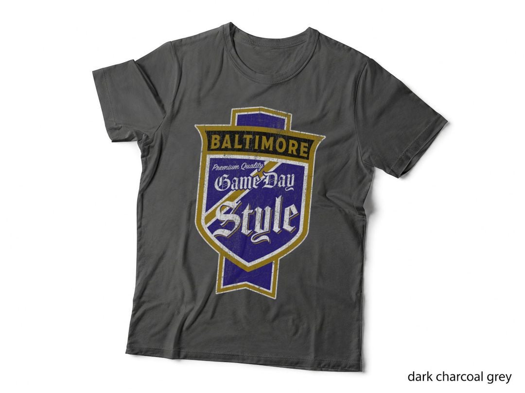 Faded Baltimore Beer Label T-Shirt - Charm City Pride T-Shirt