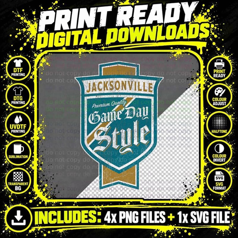 Faded Jacksonville Beer Label T-Shirt - Jacksonville Png SVG Digital Bundle