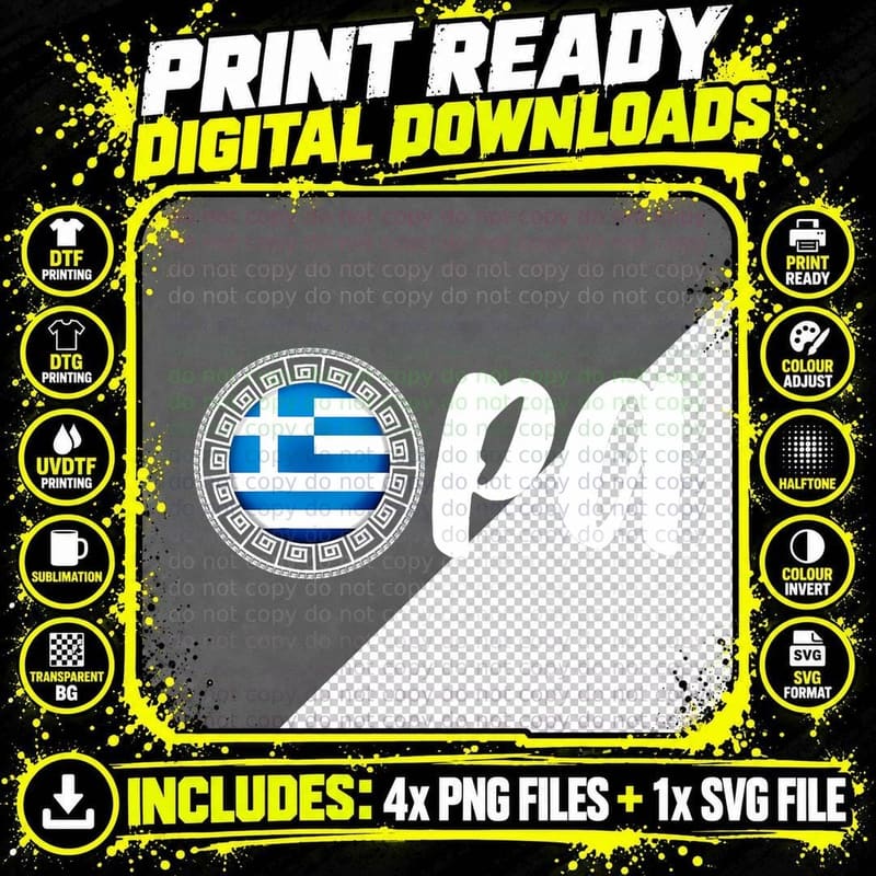 Funny Greek Pride Opa Greek Flag Hellas Greece Key Greek Png SVG Digital Bundle