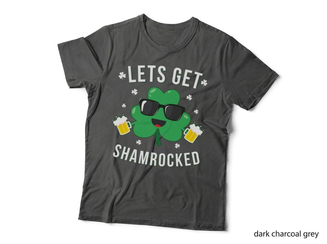 Funny St Patricks Day Shirt Lets Get Shamrocked Gift, Saint Patty's Day T-Shirt