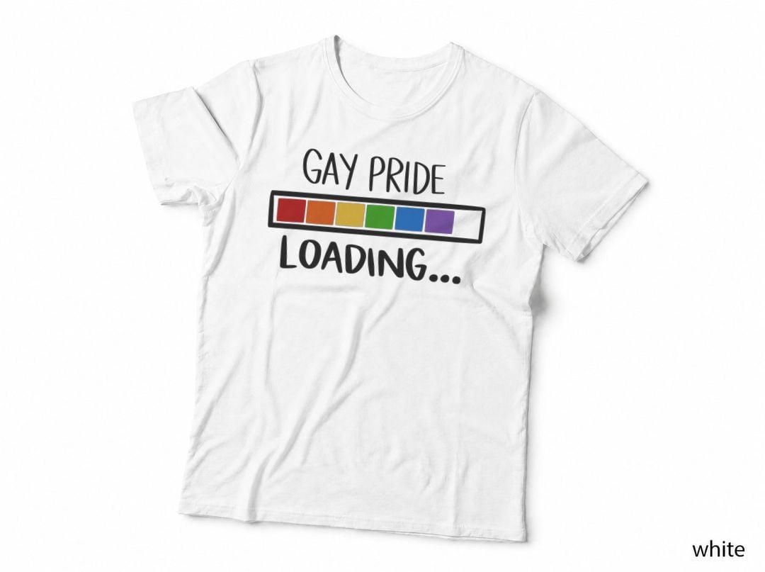 Gay Pride Loading LGBT Pride, Rainbow, Fashion, Men's T-Shirt