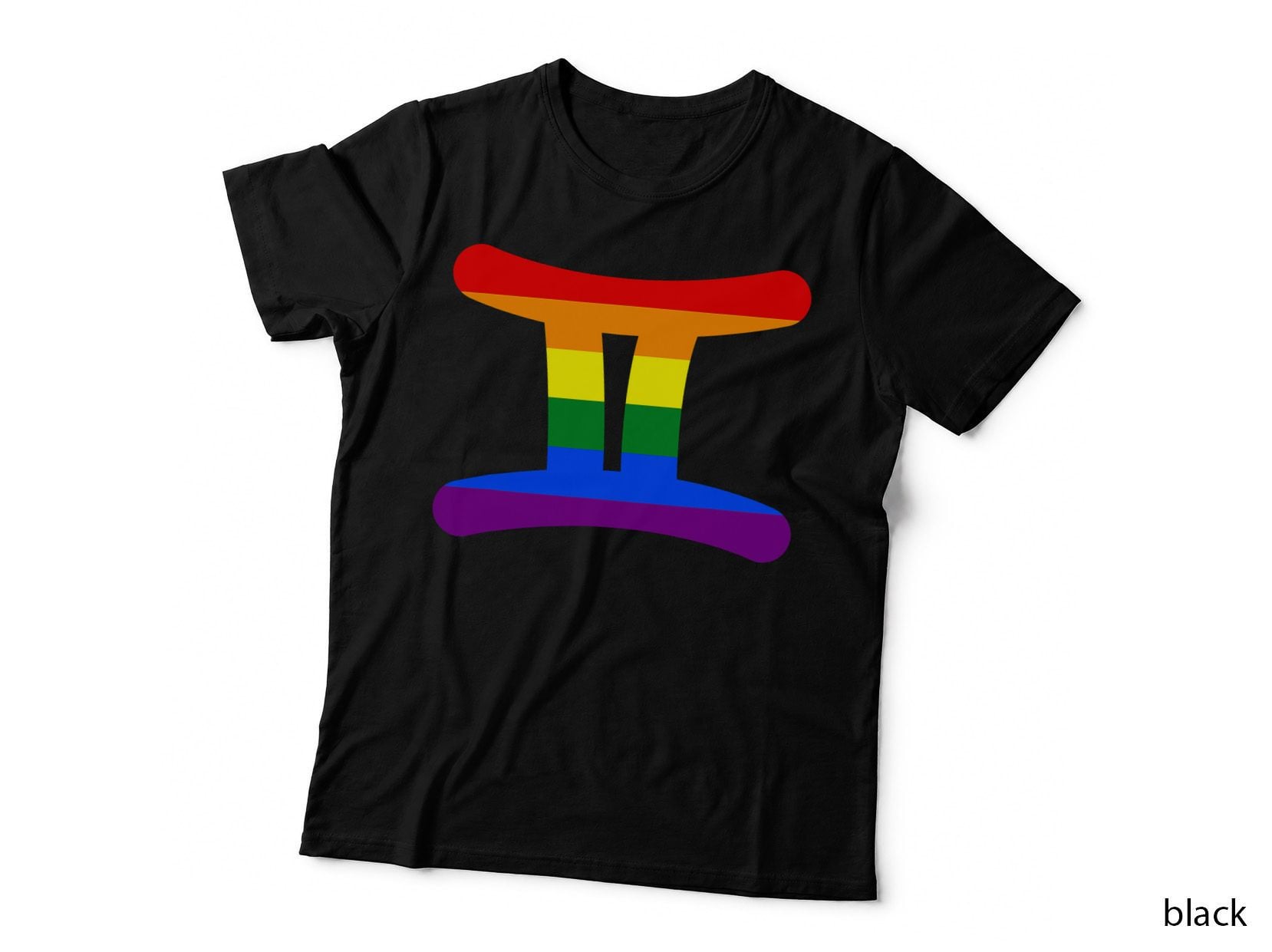 Gemini Zodiac Sign LGBT, Astrology, Gay Pride, Queer Fashion, Pride T-Shirt