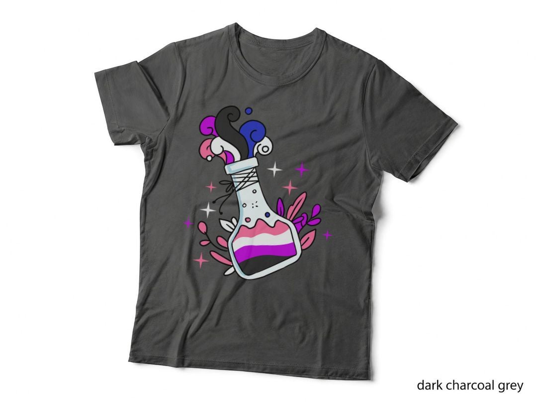 Genderfluid Potion Genderfluid Pride, Nonbinary Pride, LGBTQ+ Ally Gift T-Shirt