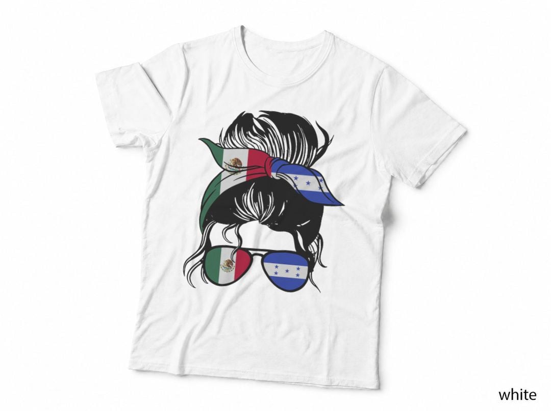 Half Mexican Half Honduran Heritage Mexico Honduras Pride T-Shirt