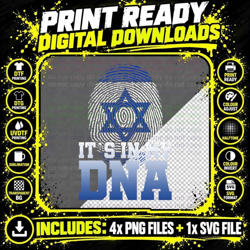 Hebrew Jew Israel Culture Israeli Pride Gift Israel Png SVG Digital Bundle