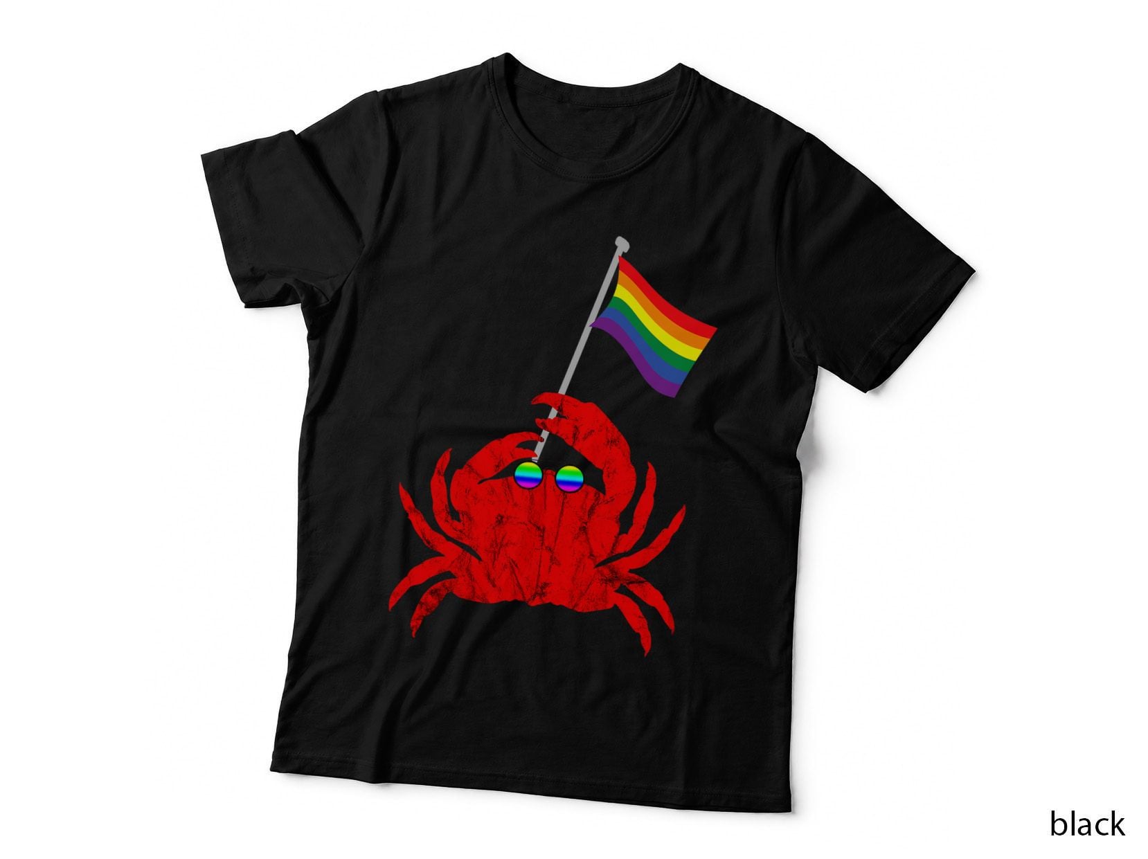 Homosexual Crab LGBT Crawfish Shellfish Gay Pride Crayfish T-Shirt