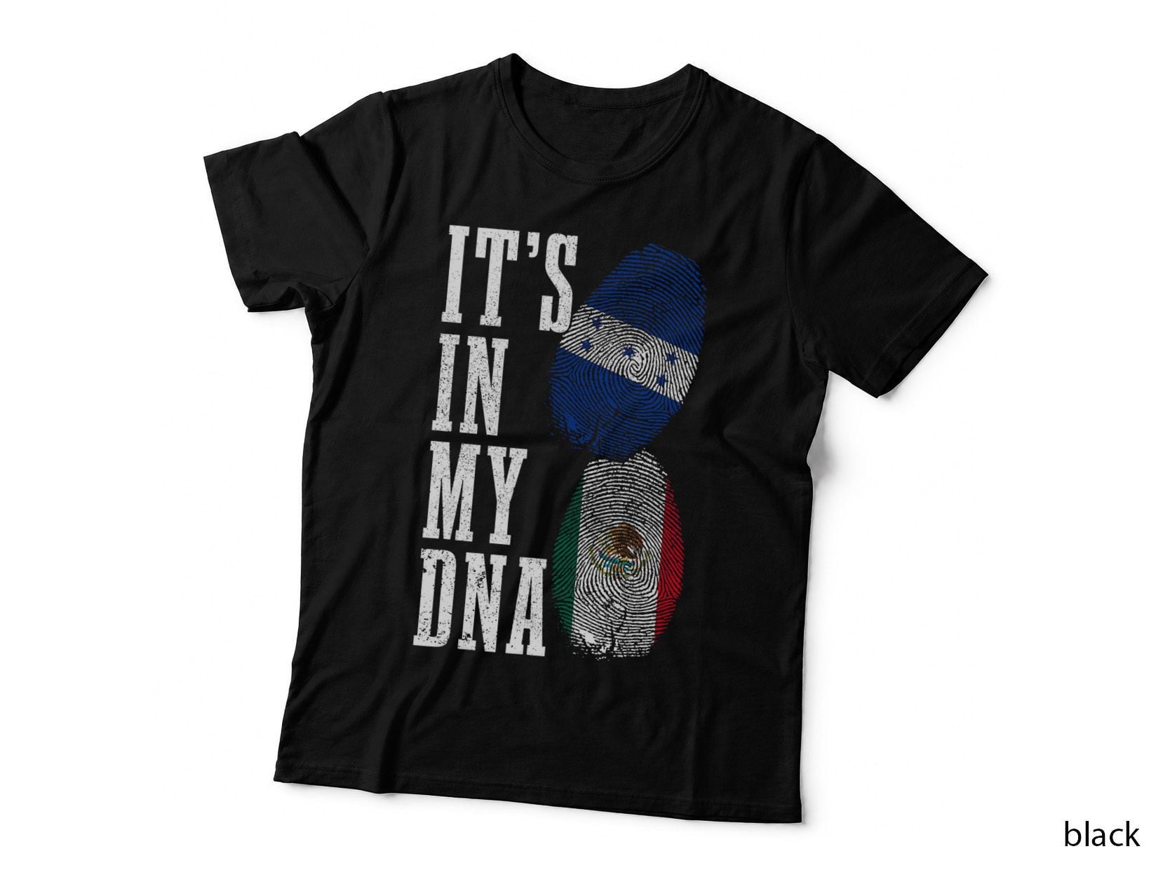 Honduras Mexico It's in My DNA Mexican Honduran Flag Pride T-Shirt