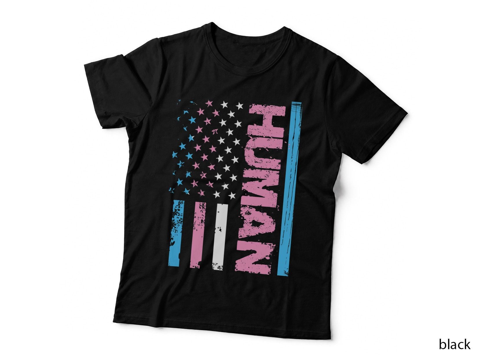 Human Transgender Pride Trans Ally Flag Proud LGBT Support T-Shirt