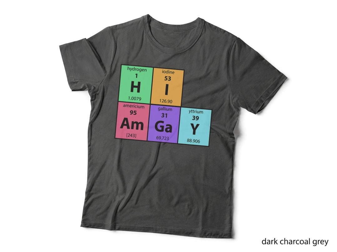 I'm Gay Periodic Chemicals Table Funny Meme LGBT Elements T-Shirt