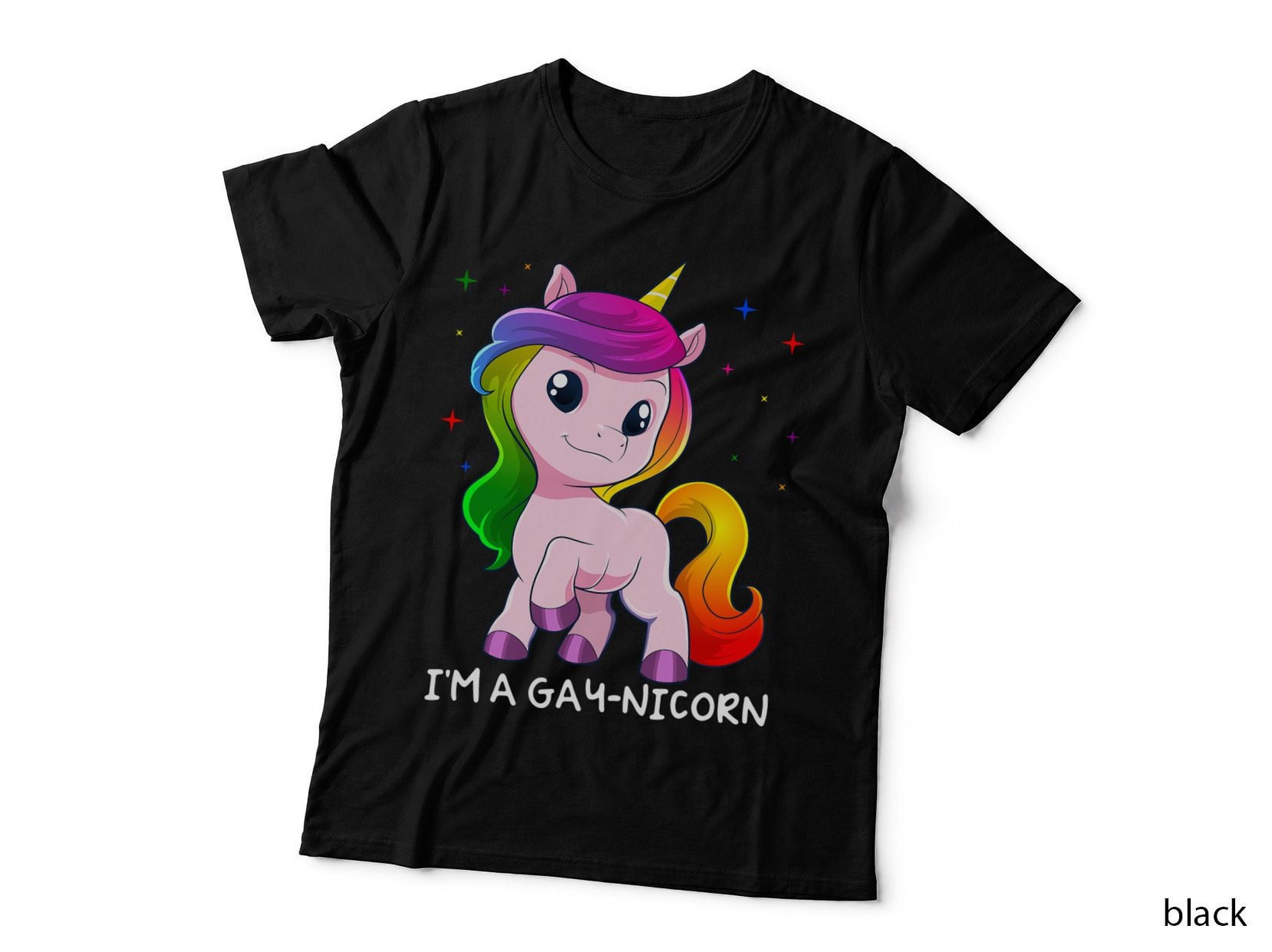 I'm a Gay-Nicorn Gay Unicorn Gaycorn Pride Flag LGBT Unicorn T-Shirt
