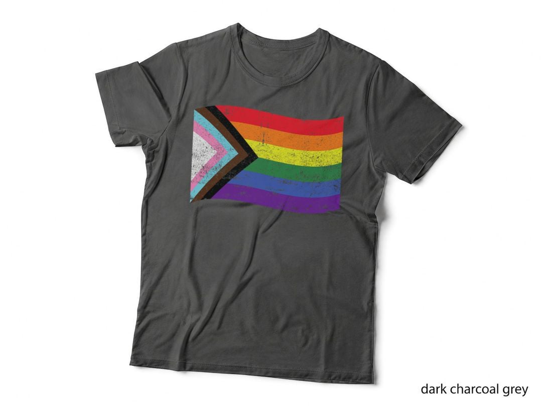 Inclusive Progress Pride Flag Gay Pride LGBTQ Rainbow Flag T-Shirt