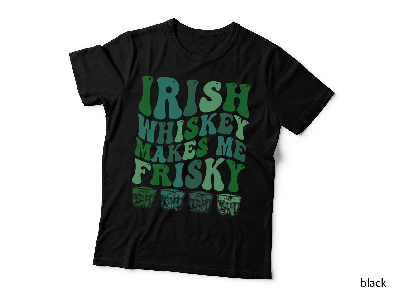 Irish Whiskey Makes Me Frisky St Patricks Day, Irish Pub Crawl T-Shirt