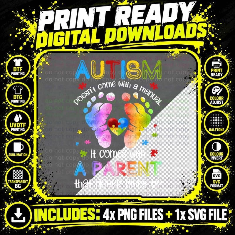 It Comes with a Parent That Never Gives up Shirt Png SVG Digital Bundle