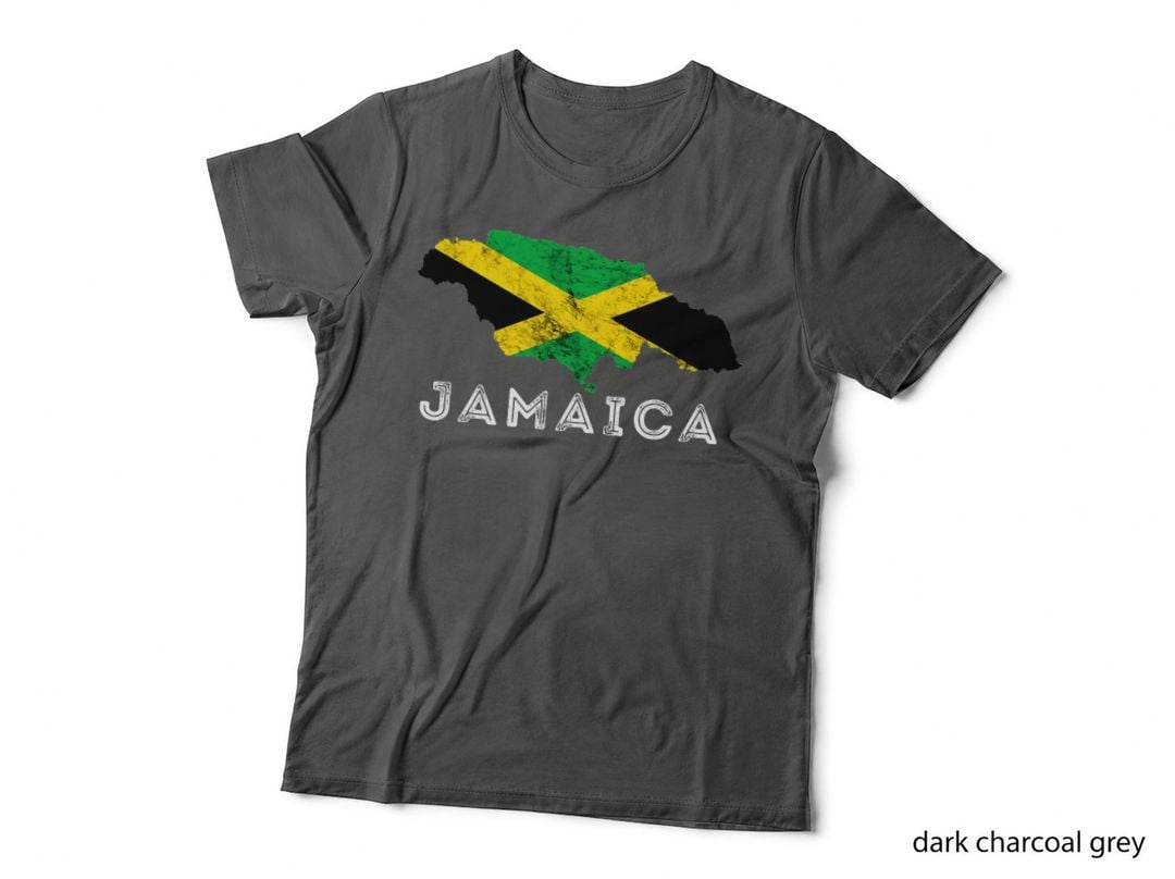 Jamaica Kingston Jamaican Pride Map Caribbean T-Shirt