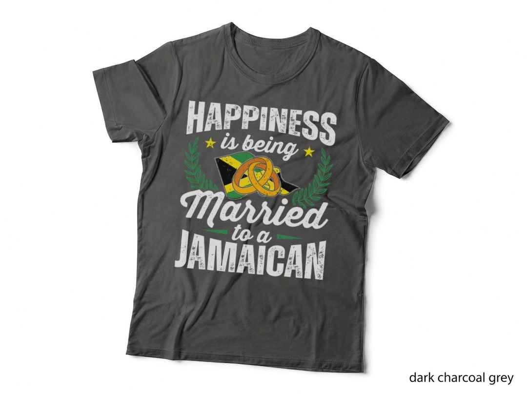 Jamaican Marriage Jamaica Pride Married Flag Wedded Culture T-Shirt