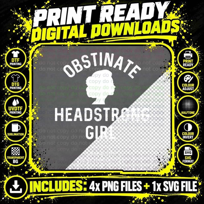 Jane Austen Pride and Prejudice Obstinate Headstrong Png SVG Digital Bundle