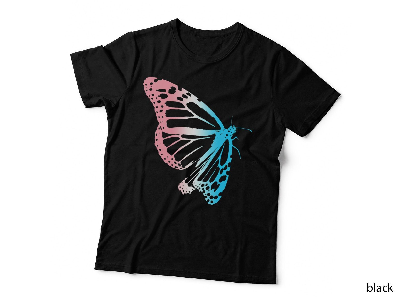 LGBT Trans Pride Butterfly Transgender Subtle LGBTQ T-Shirt