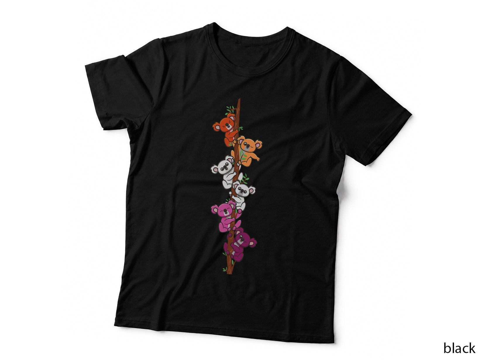 LGBTQ Lesbian Pride Cute Koala LGBT Gay Flag Gift T-Shirt