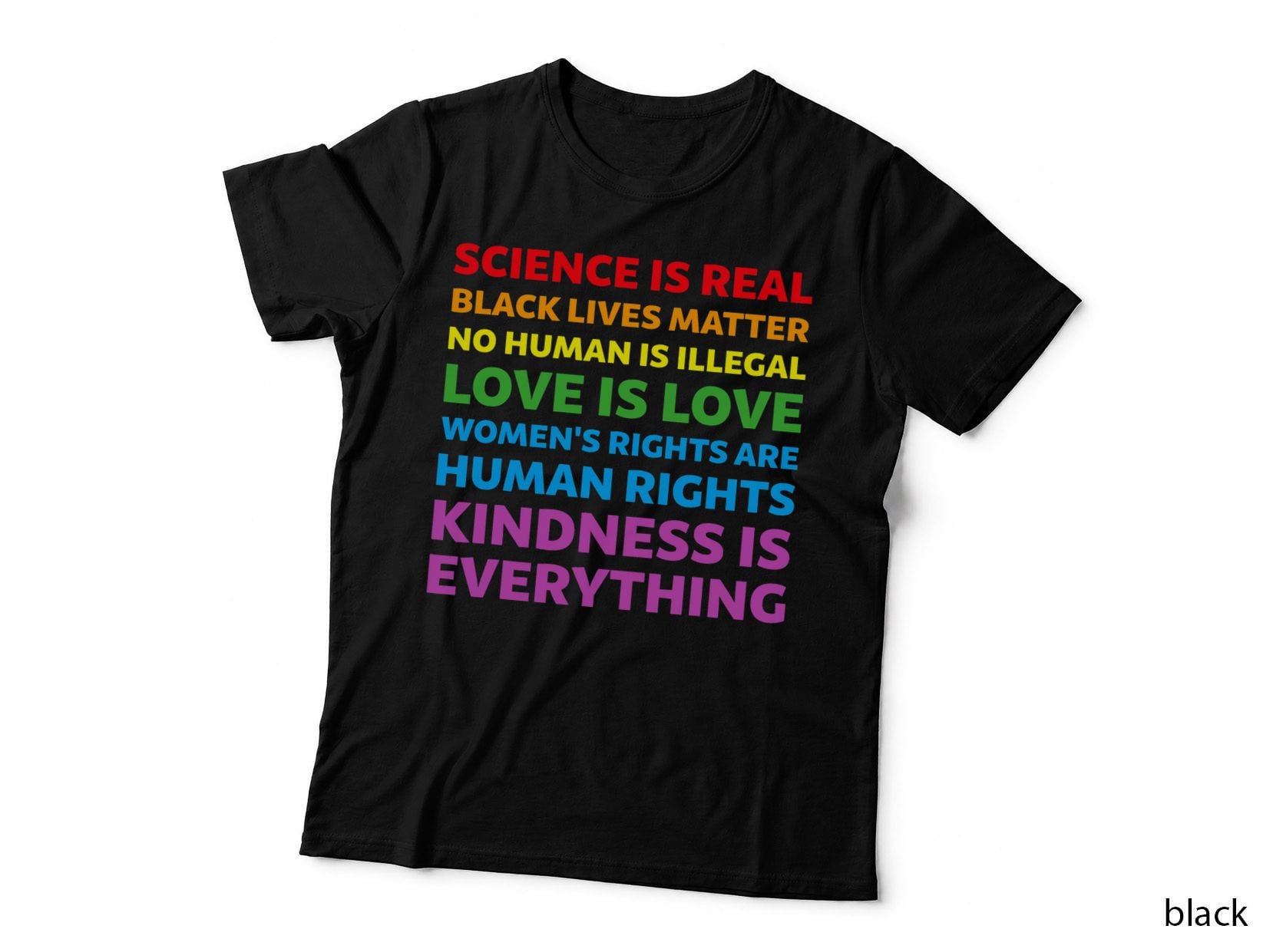 LGBTQ Science Is Real Gay Pride Black Lives Matter, LGBTQ+ Activism T-Shirt