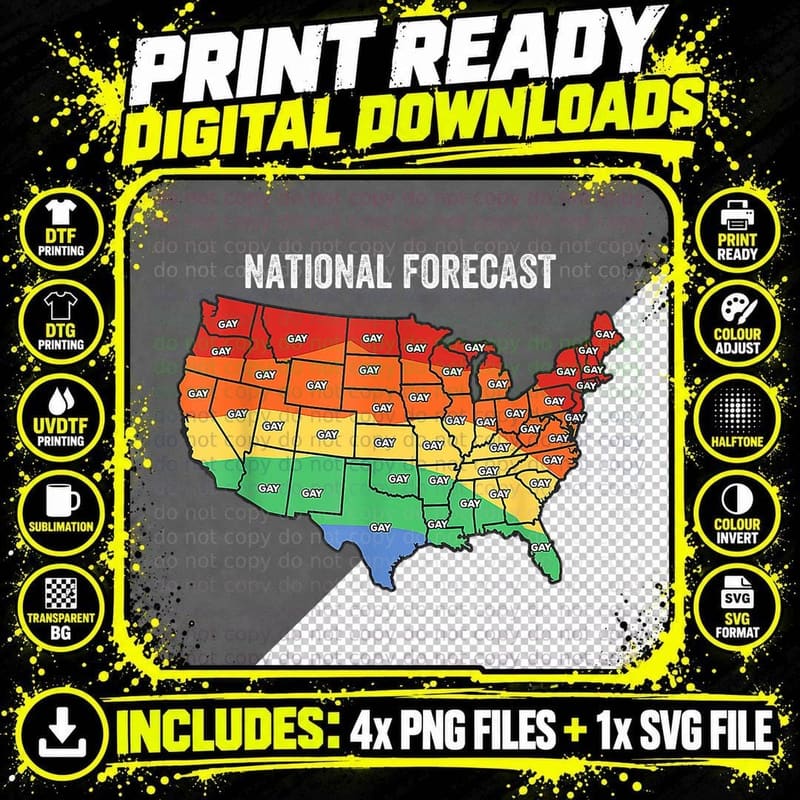 Lgbt Pride Gay Heart National Forecast Lgbt Month T-Shirt Png SVG Digital Bundle