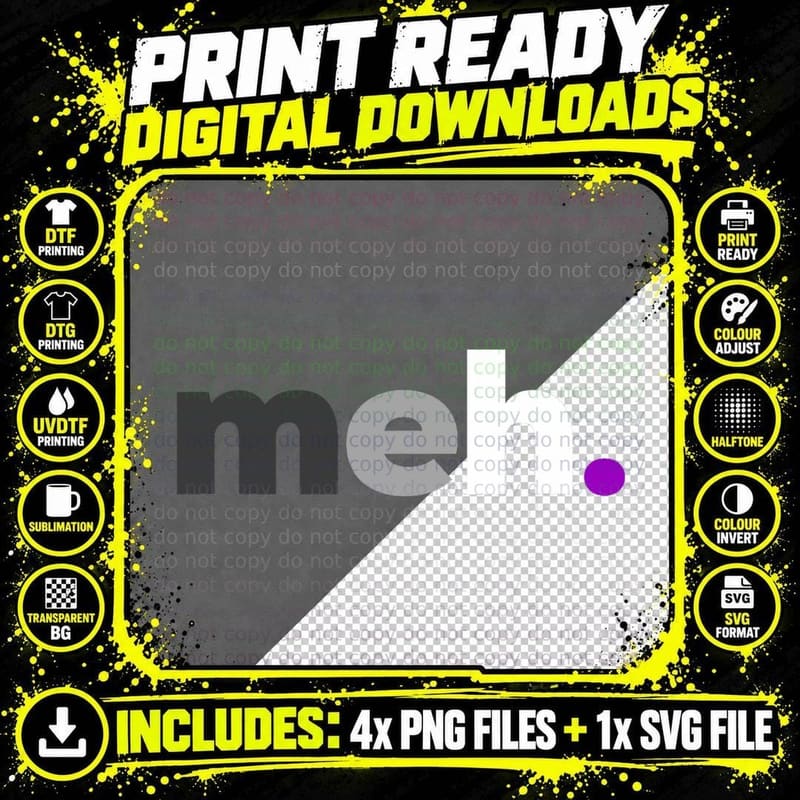 Meh. Asexual Pride - LGBTQ Ace Flag - Funny LGBT Png SVG Digital Bundle