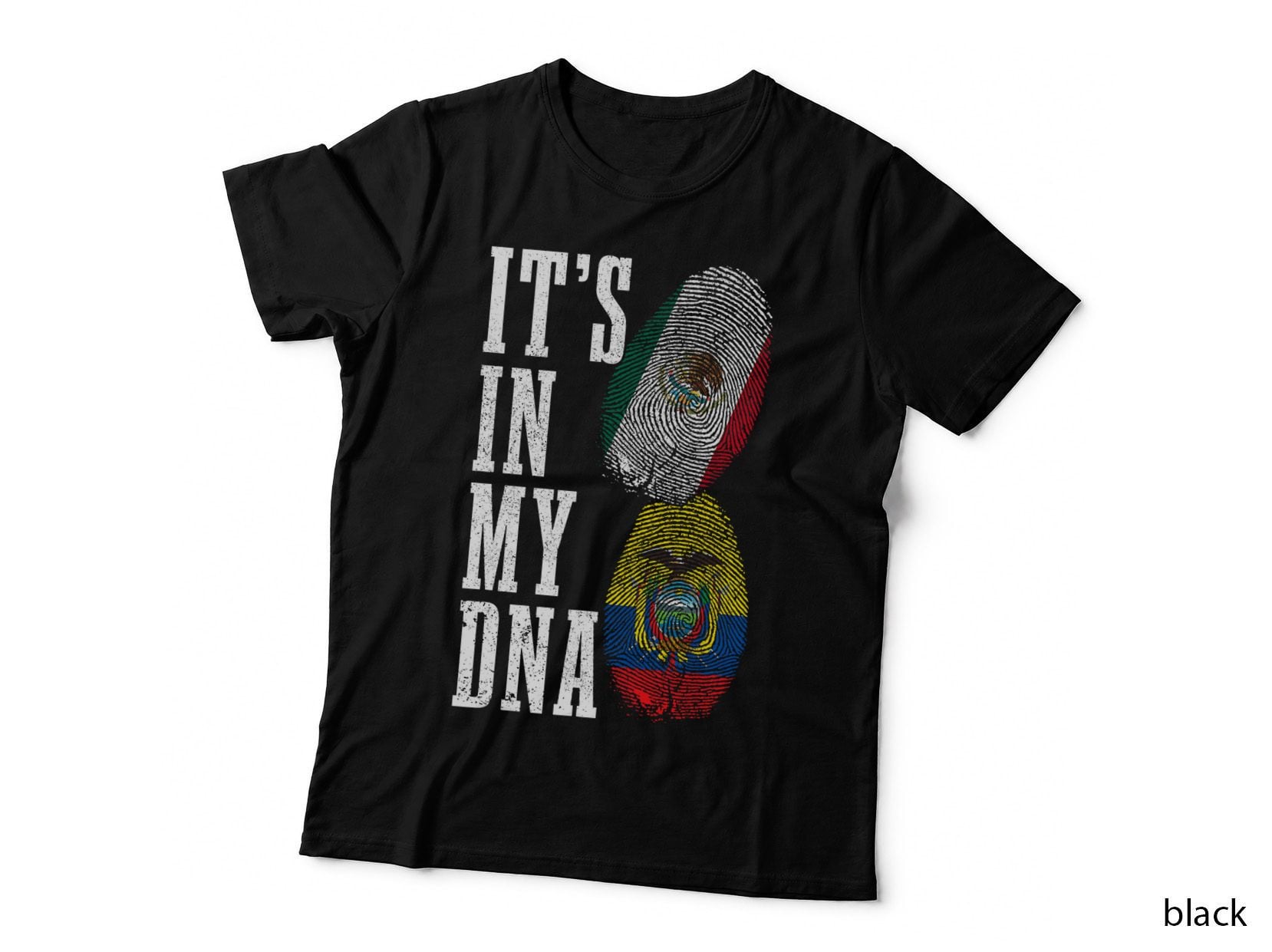Mexico Ecuador in My DNA Mexican Ecuadorian Flag Pride T-Shirt