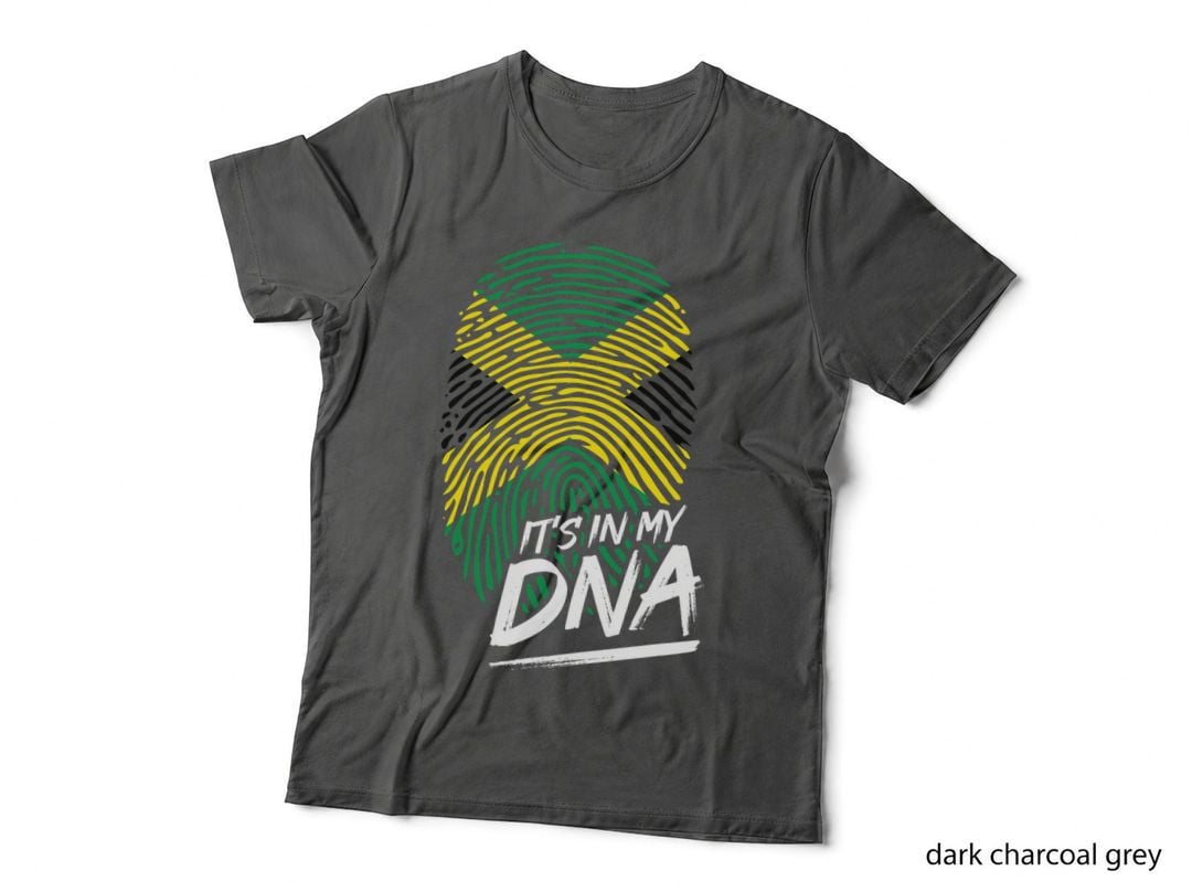 My DNA Jamaica Fingerprint Jamaican Pride Heritage Festival T-Shirt