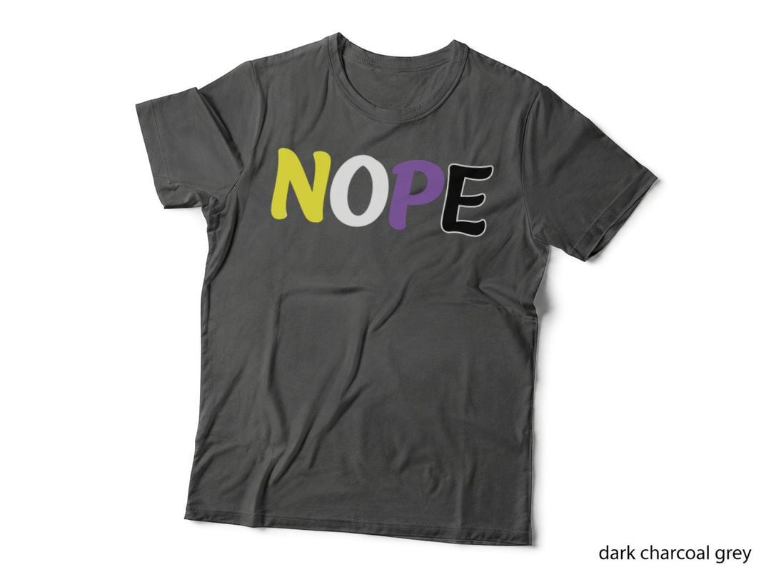 Non-Binary Enby Pride Nope Funny Non-Binary LGBT T-Shirt