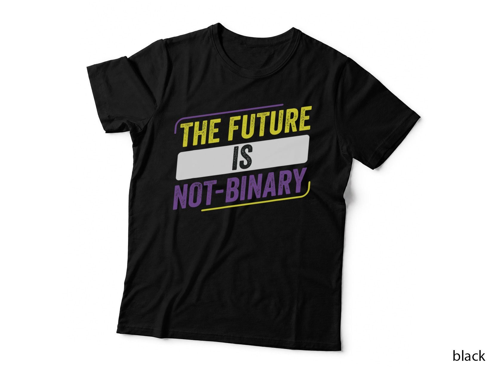 Non-Binary the Future Is Non-Binary LGBT Enby T-Shirt