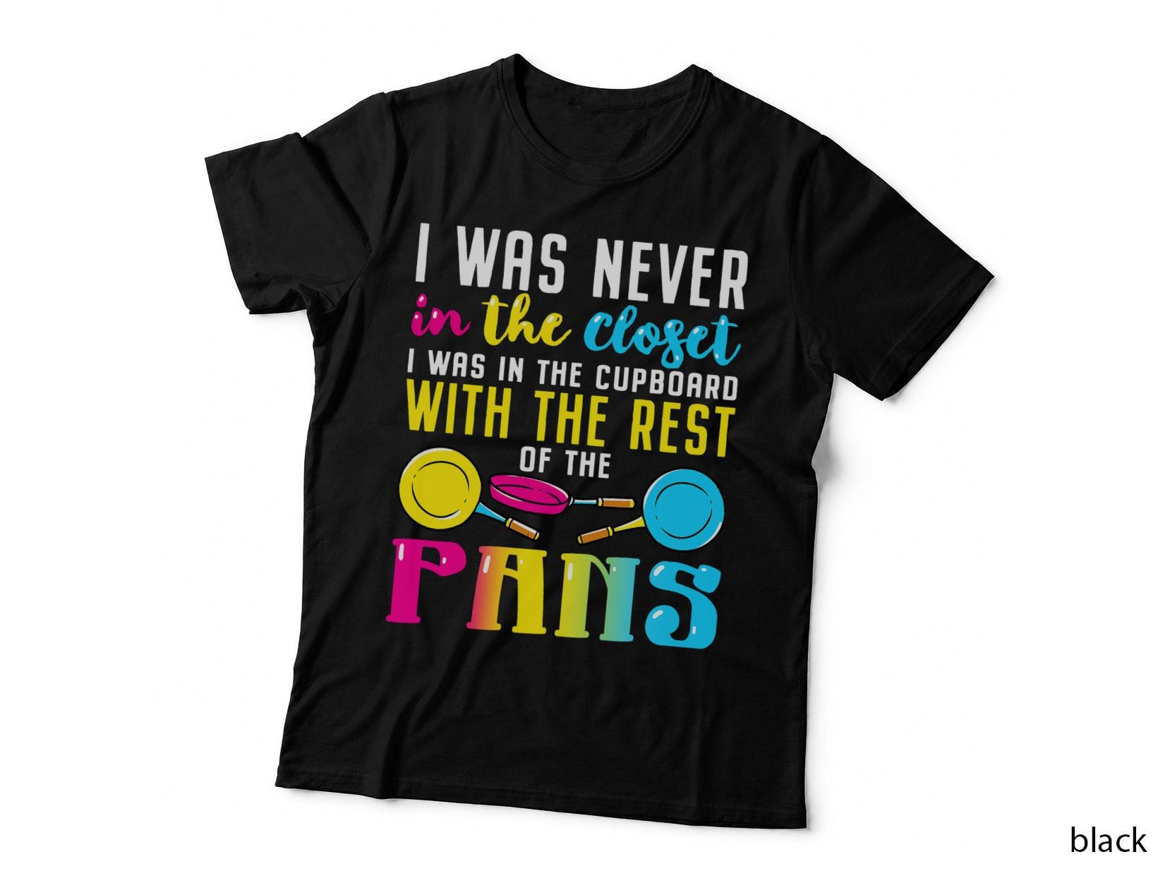 Pansexual Pride Flag Funny Pansexuality Pans LGBT Pun Jokes T-Shirt