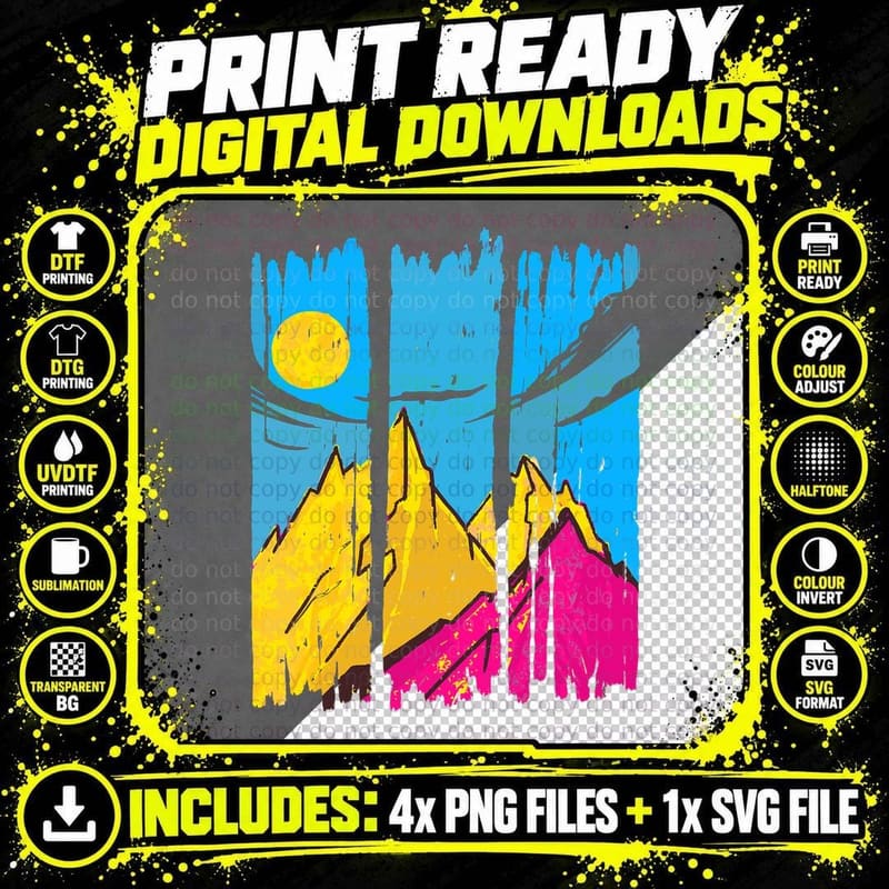 Pansexual Pride Not a Phase Colors of Pansexual LGBT Png SVG Digital Bundle
