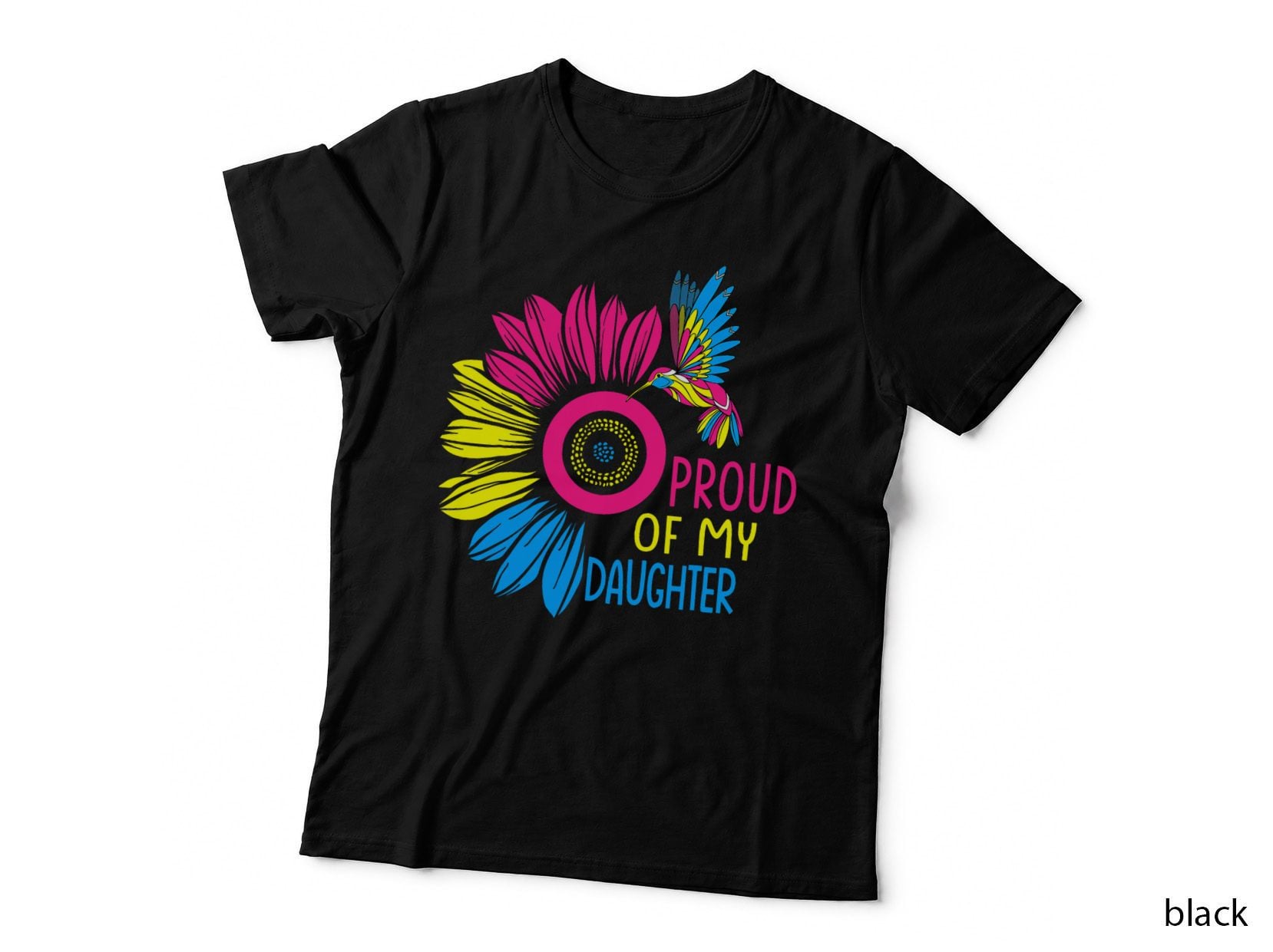 Pansexual Pride Parent Apparel Proud of My Daughter Pan T-Shirt