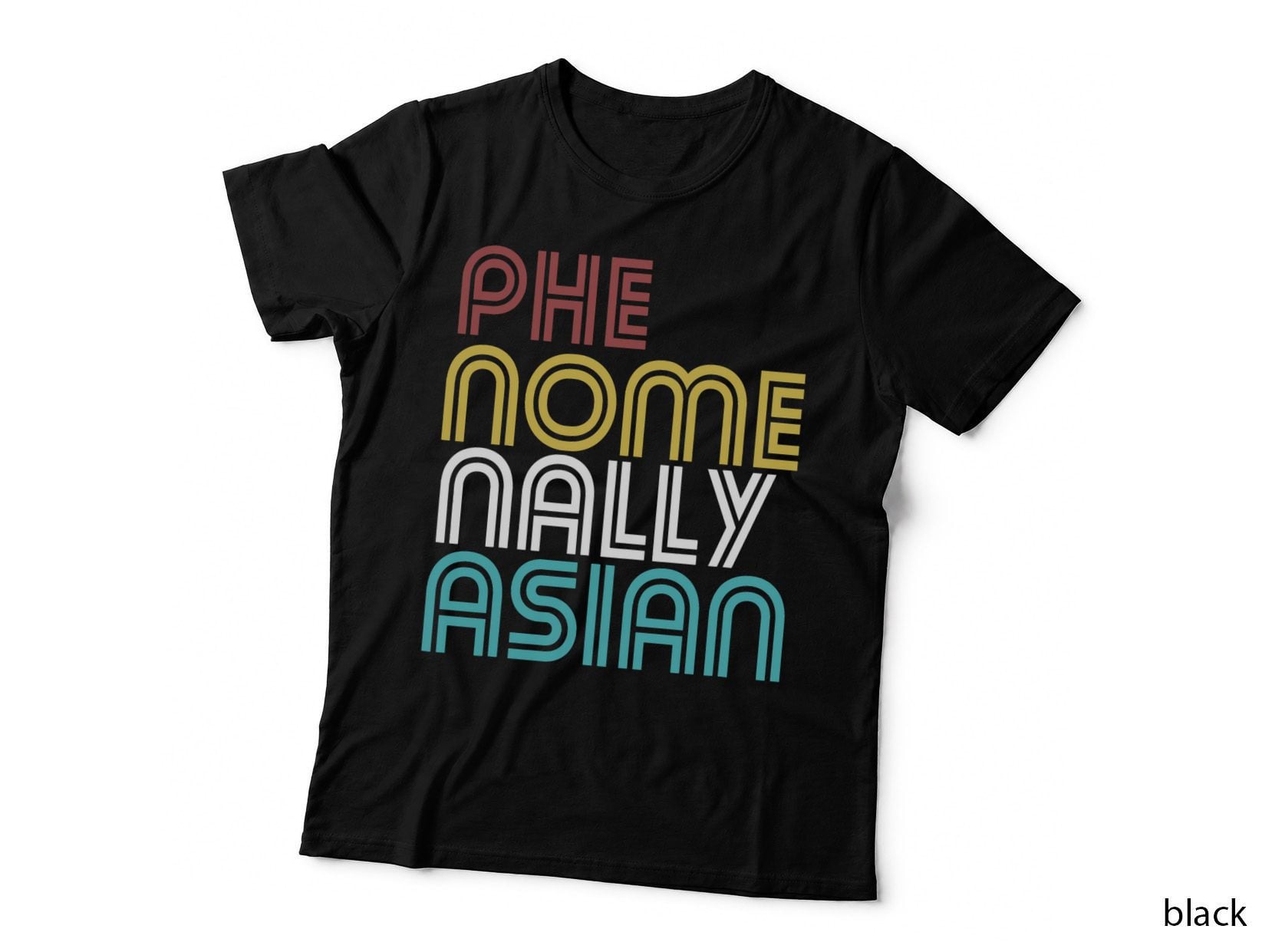 Phenomenally Asian Proud Women Pride Mens Retro 70's Cool T-Shirt