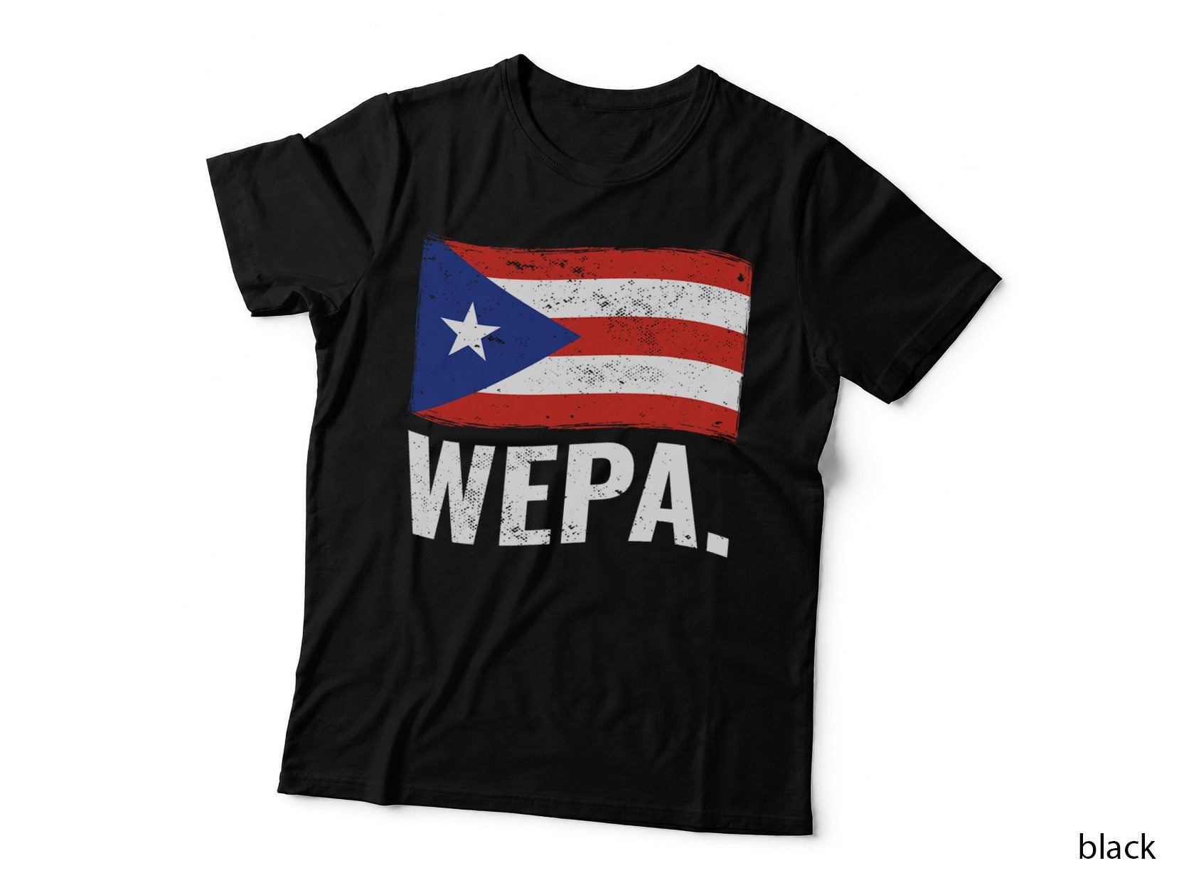 Proud Puerto Rican Wepa Puerto Rico Flag Latino Pride Latina T-Shirt