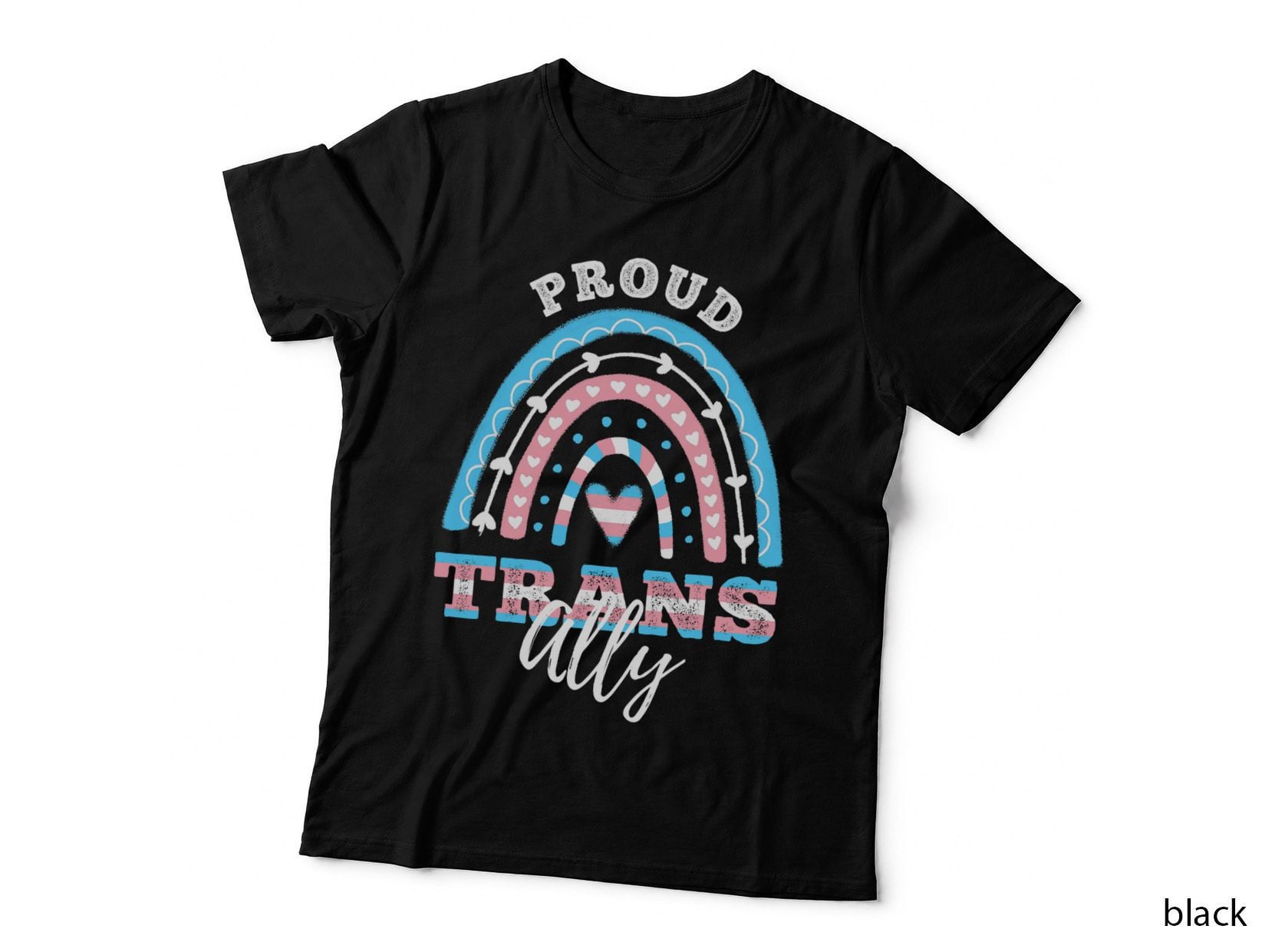 Proud Trans Ally Transgender Rainbow T-Shirt