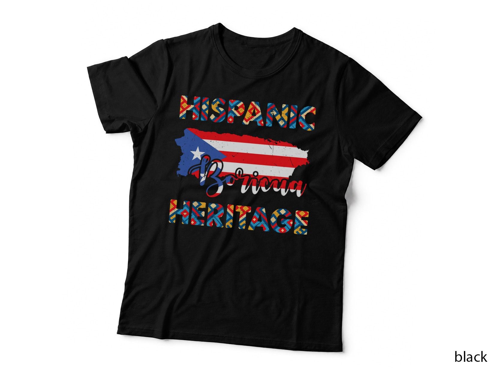 Puerto Rico Pride T-Shirt, Puerto Rico Boriqquen East West Staff Family Tee