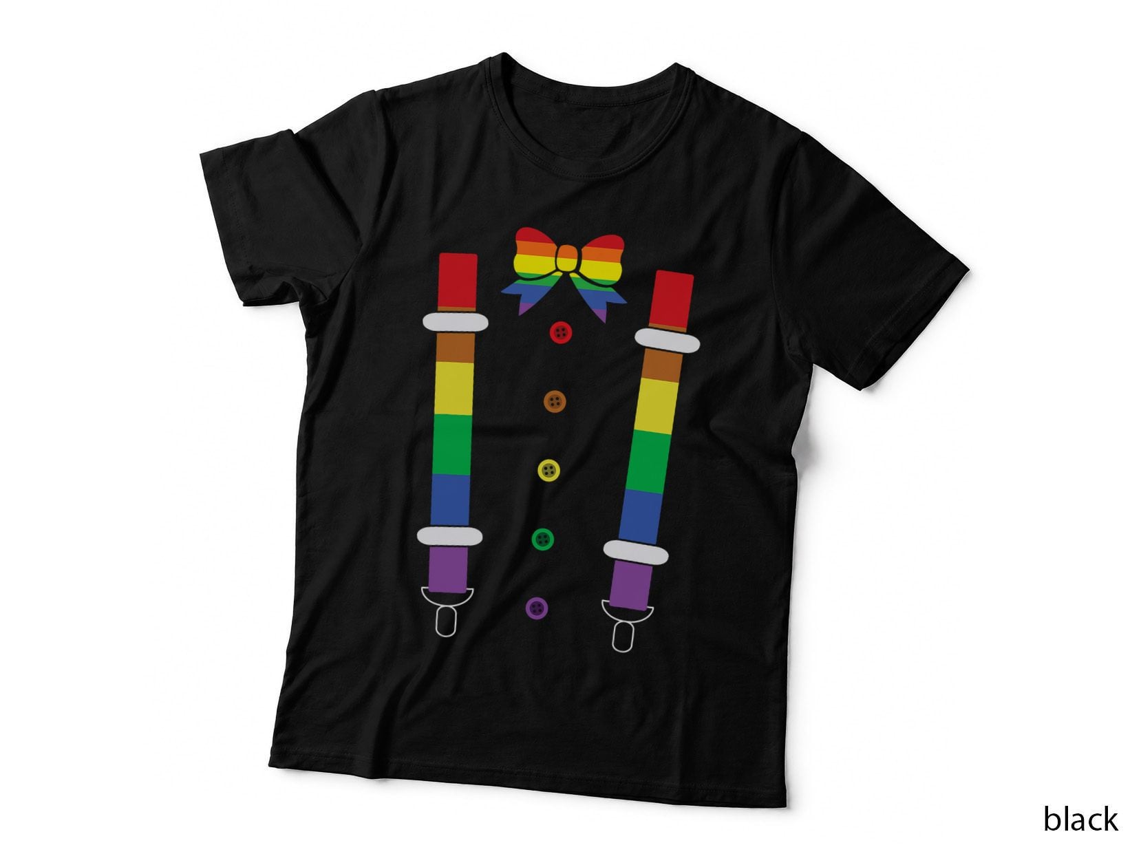 Rainbow Tie Bow Attire Flag Gay Pride LGBTQ LGBT Pride Month T-Shirt