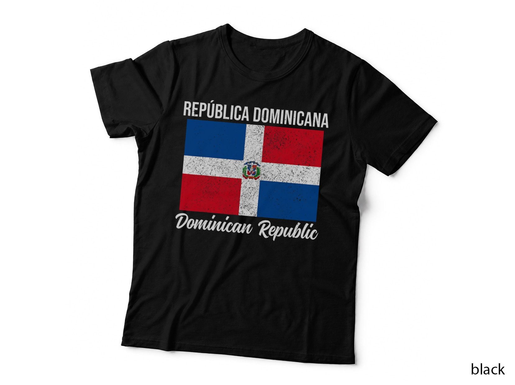 Republica Dominicana Dominican Republic Pride Flag Vintage T-Shirt