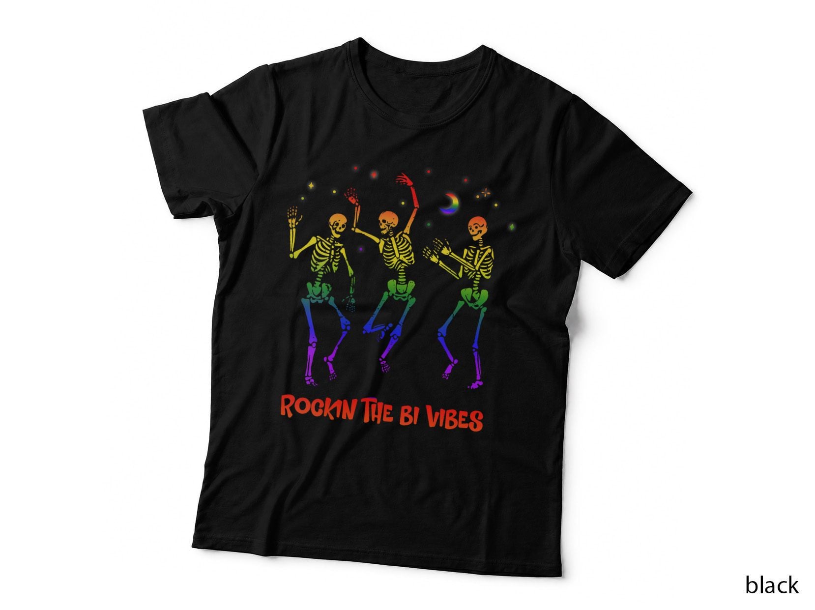 Rockin the Bi Vibes Bisexual LGBTQ Bi Pride, Bisexual Ally T-Shirt