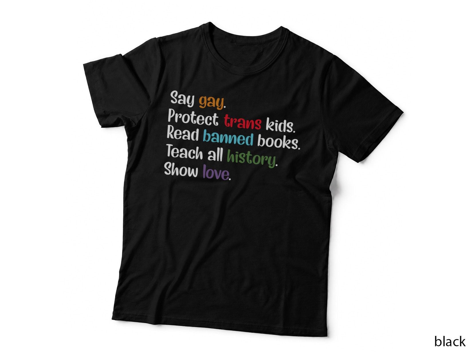 Say Gay Protect Trans Kids Read Banned Books Lgbt T-Shirt