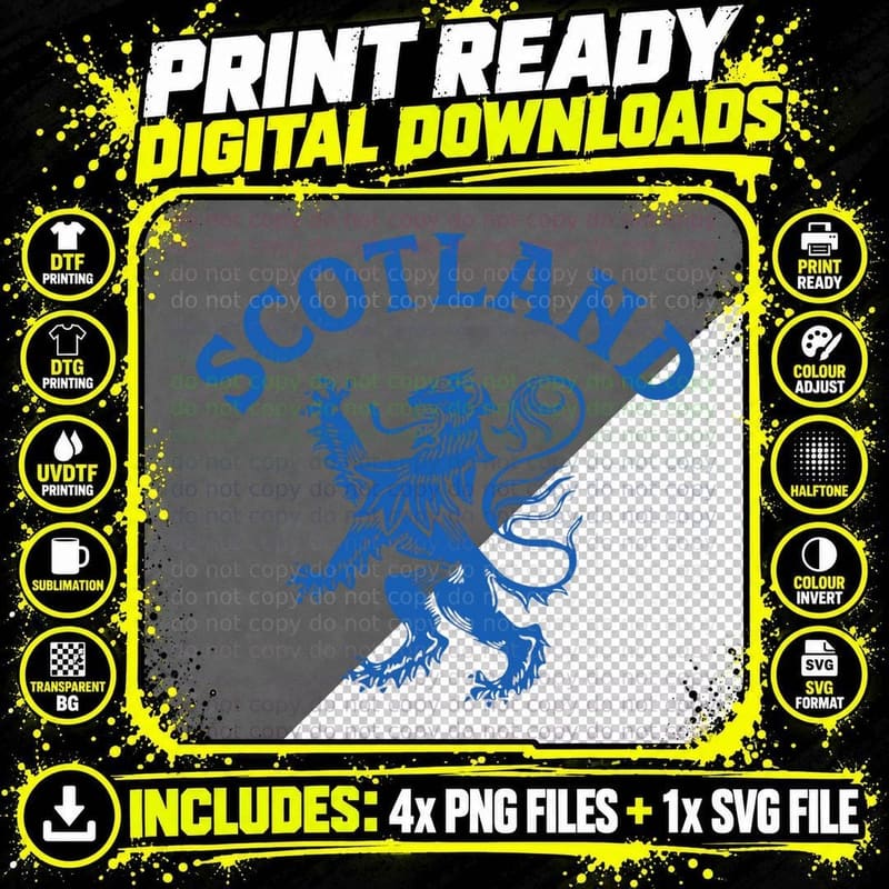 Scotland Home Scottish Pride Uk T-Shirt Png SVG Digital Bundle