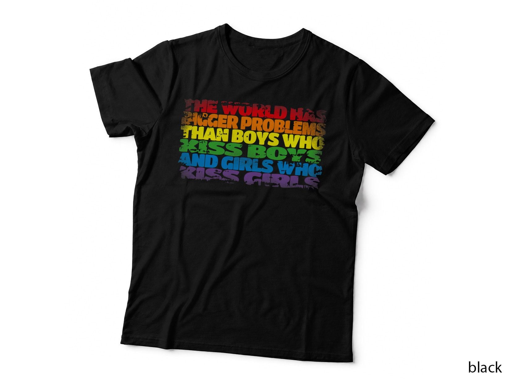 The World Has Bigger Problems Gay Pride LGBTQ Pride Rainbow T-Shirt